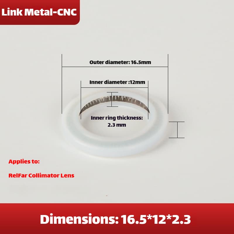 Link Metal CNC Lens Gasket 16.5×12×2.3mm For Relfar Collimating Lens