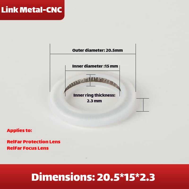Link Metal CNC Lens Gasket 20.5×15×2.3mm For Relfar Collimating Lens & Protective Lens
