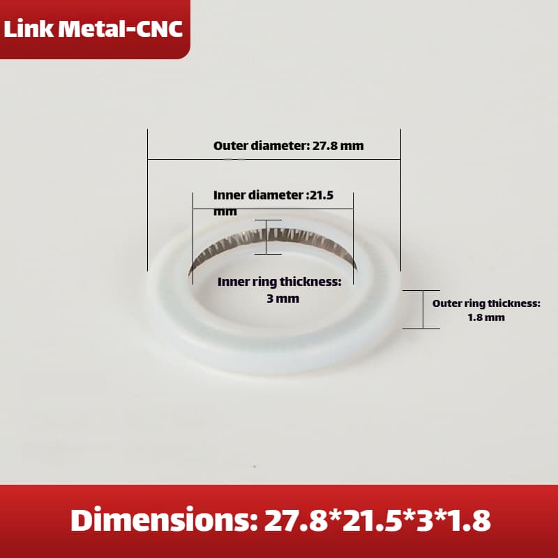 Link Metal CNC Universal Lens Gasket 27.8×21.5×3×1.8mm