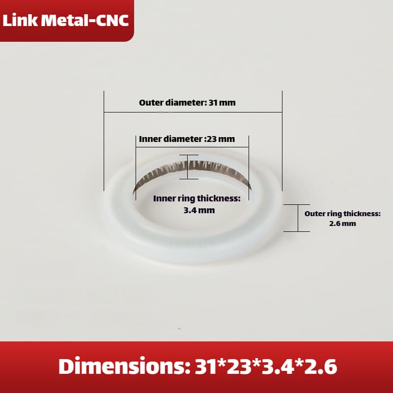 Link Metal CNC Universal Lens Gasket 31×23×3.4×2.6mm