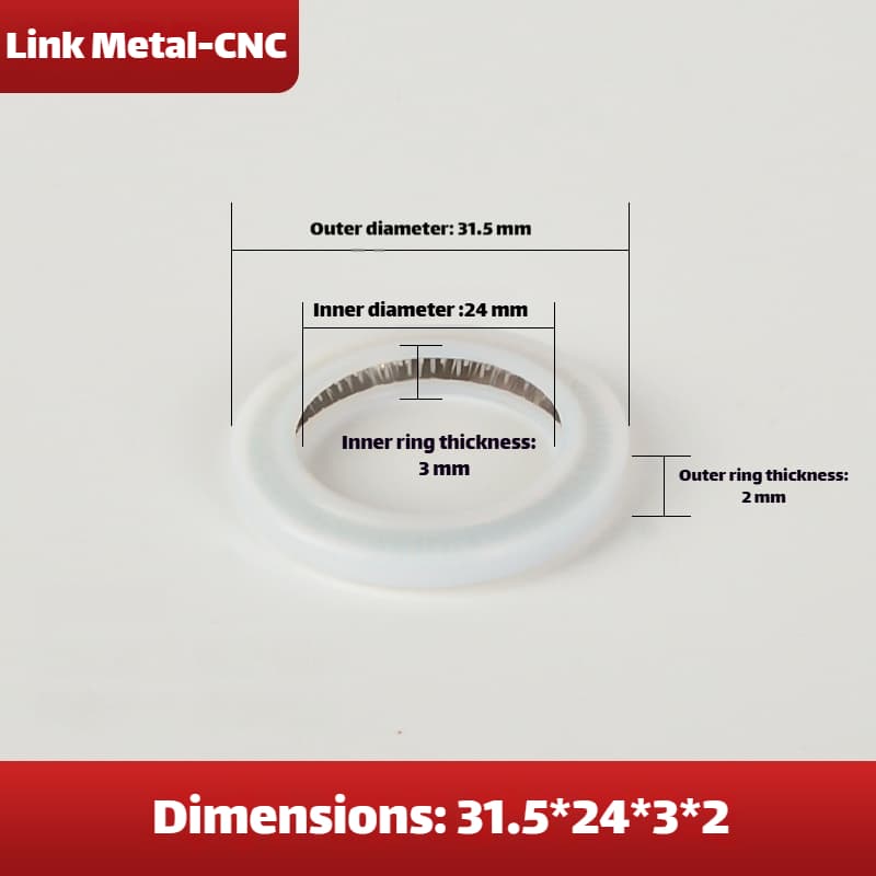 Link Metal CNC Universal Lens Gasket 31.5×24×3×2mm