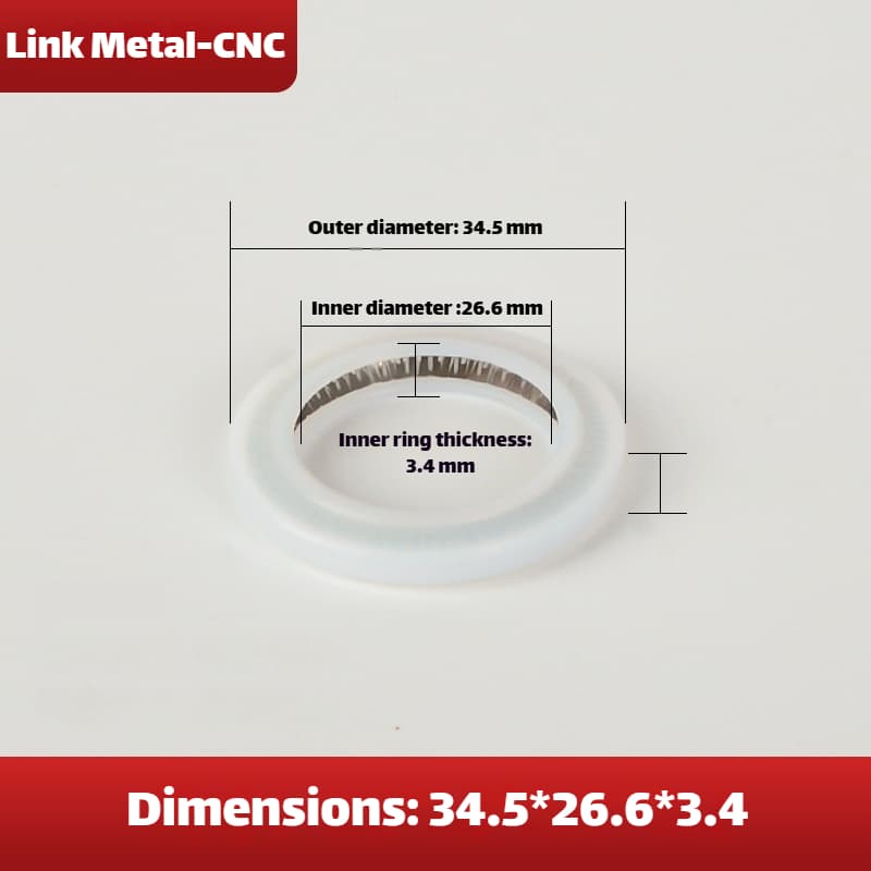 Link Metal CNC Universal Lens Gasket 34.5×26.6×3.4mm