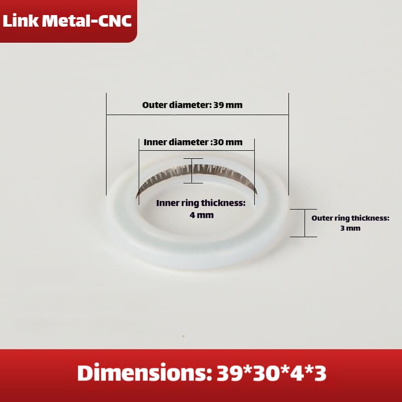 Link Metal CNC Universal Lens Gasket 39×30×4×3mm