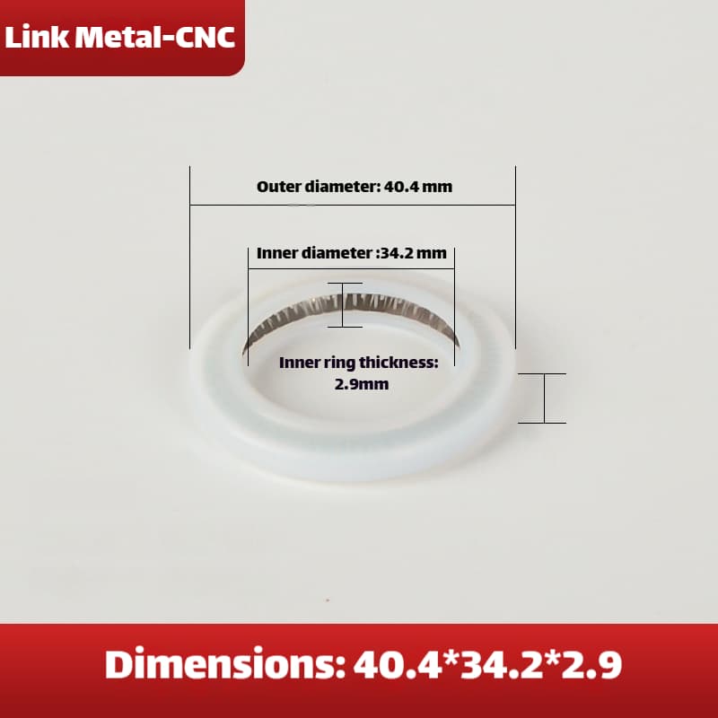 Link Metal CNC Universal Lens Gasket 40.4×34.2×2.9mm