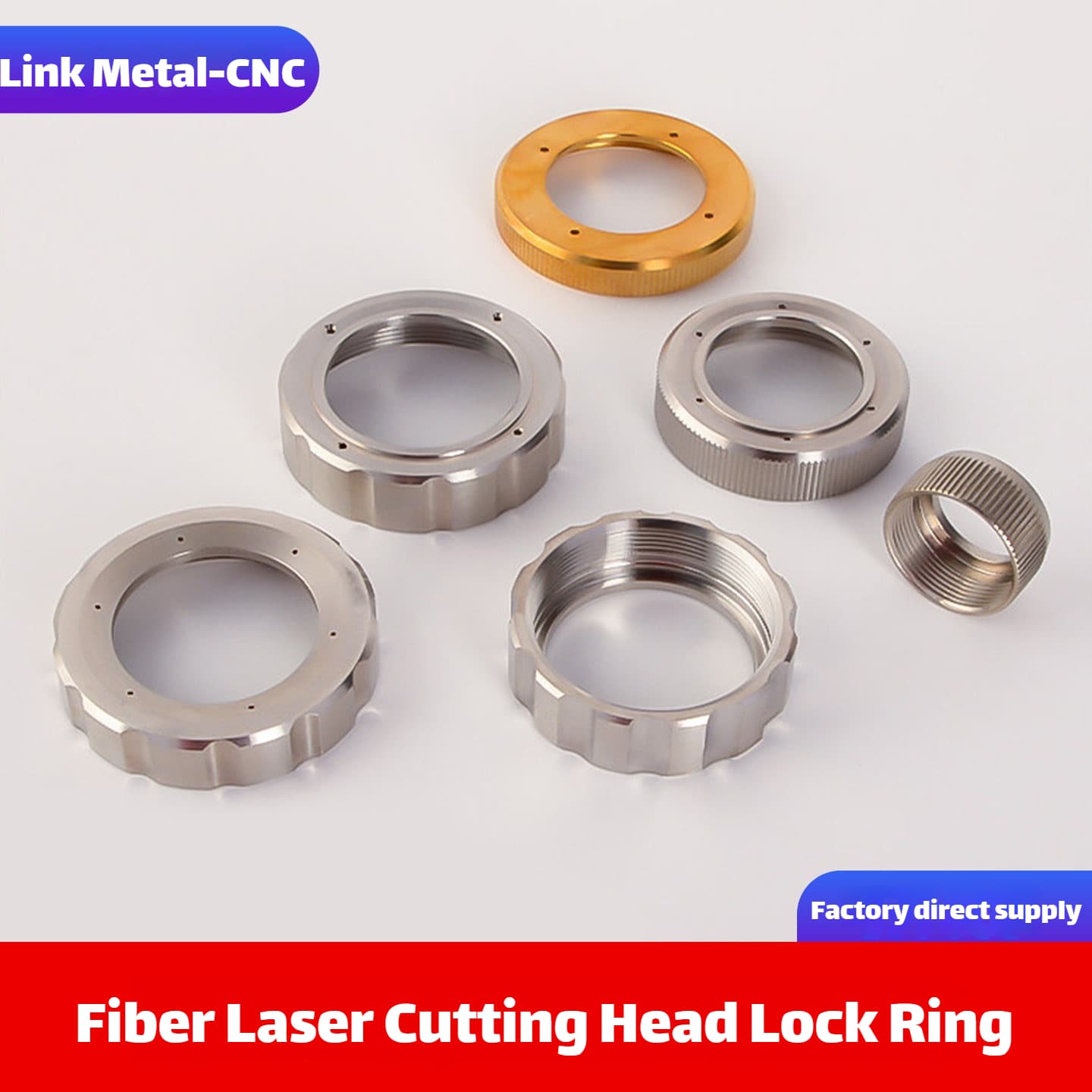 Link Metal CNC Locking Ring Detail Display