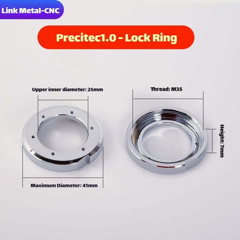 Link Metal CNC PRECITEC 1.0 Locking Ring for Laser Cutting Heads