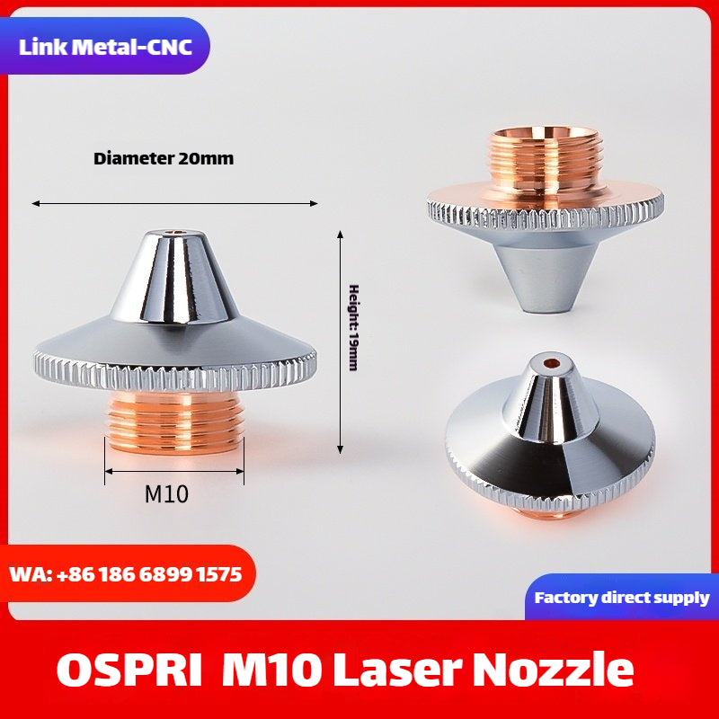 Link Metal CNC OSPRI 3D-M10 Type Single Layer Chrome Fiber Laser Nozzle