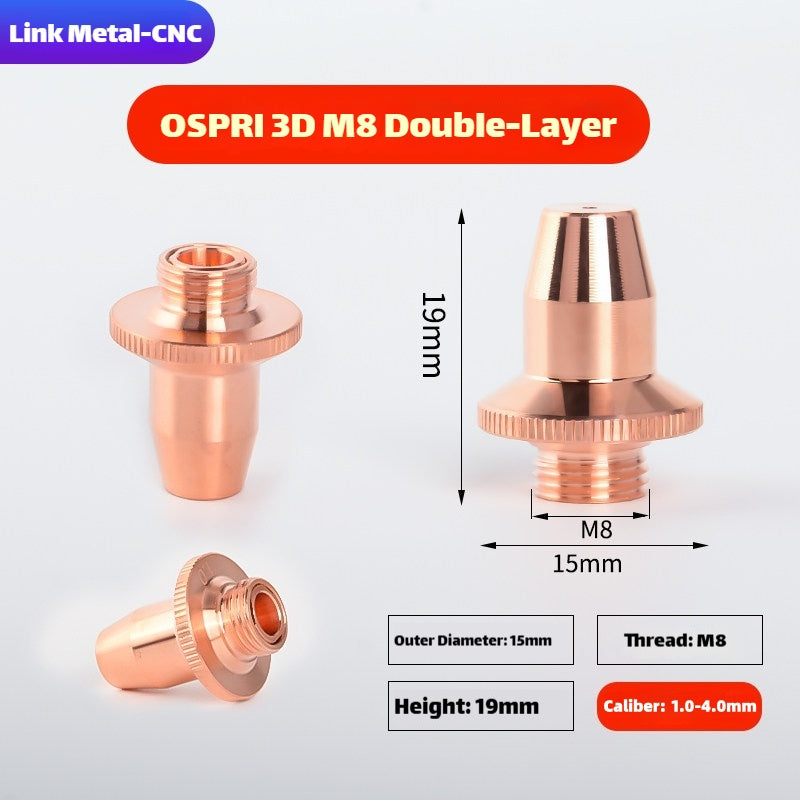 Link Metal CNC OSPRI 3D-M8 Type Double Layer Laser Cutting Nozzle