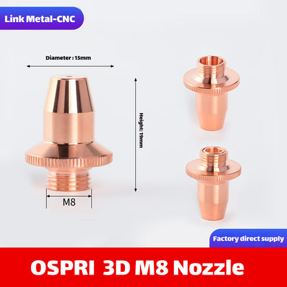 Link Metal CNC OSPRI 3D-M8 Type Replacement Laser Nozzle