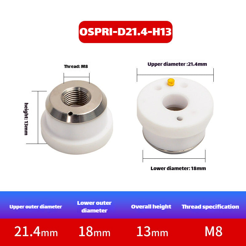 Link Metal CNC M8-D21.4-H13 Ceramic Ring for OSPRI Cutting Heads
