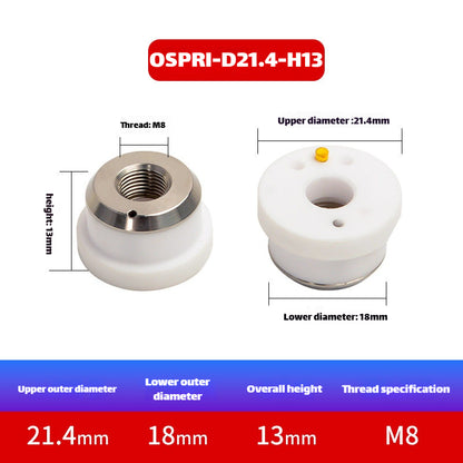 Link Metal CNC M8-D21.4-H13 Ceramic Ring for OSPRI Cutting Heads