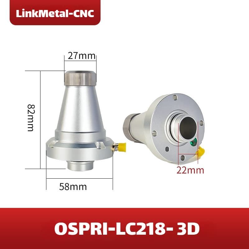 Link Metal CNC OSPRI Nozzle Connector & Capacitive Height Sensor for LC218 - 3D Fiber Laser Cutting Heads