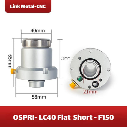 Link Metal CNC OSPRI Nozzle Connector & Capacitive Height Sensor for LC40 Flat - F150-H65 Fiber Laser Cutting Heads