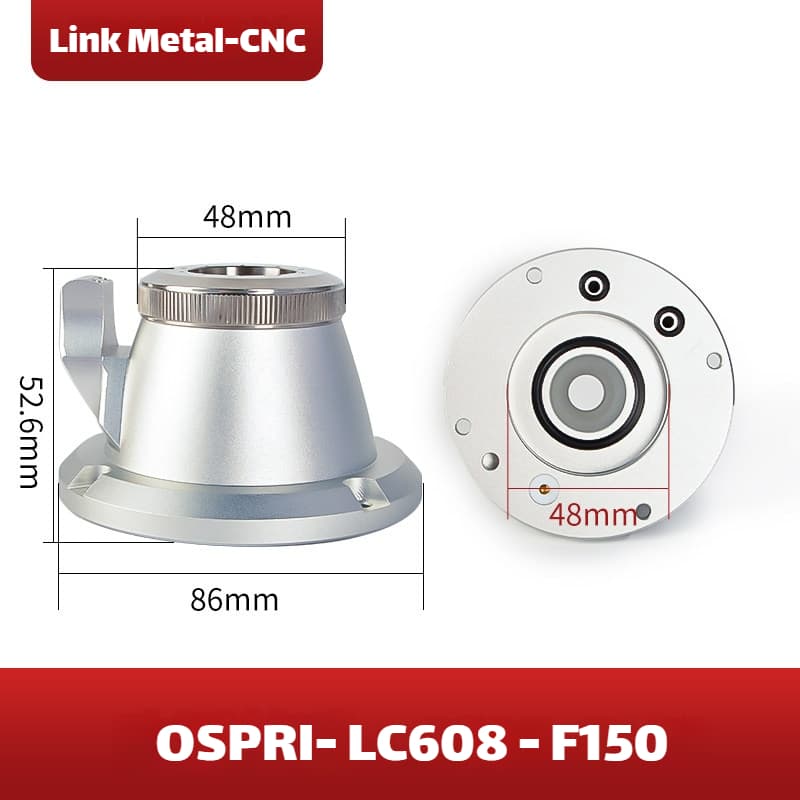 Link Metal CNC OSPRI Nozzle Connector & Capacitive Height Sensor for LC608 - F150 Fiber Laser Cutting Heads