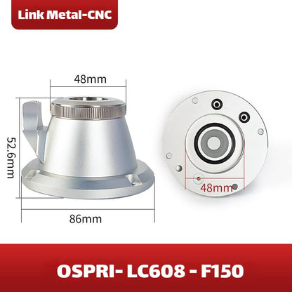 Link Metal CNC OSPRI Nozzle Connector & Capacitive Height Sensor for LC608 - F150 Fiber Laser Cutting Heads