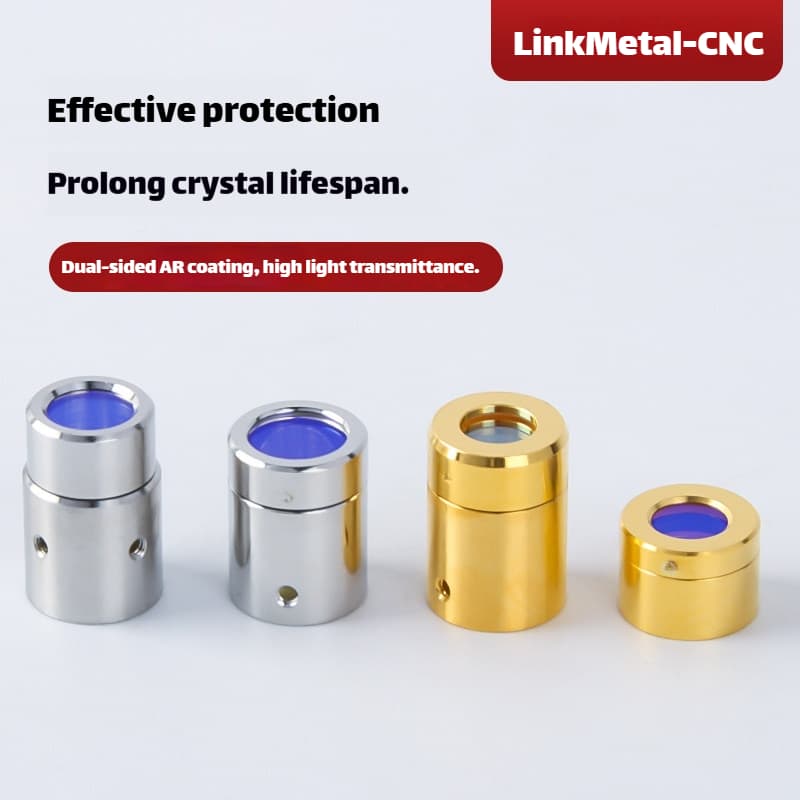 Link Metal CNC QBH Protective Cap Size Parameter Drawing Display