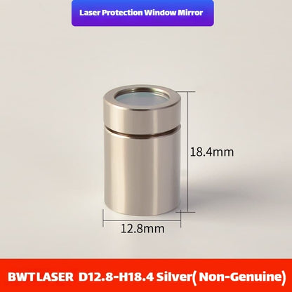 Link Metal CNC BWT QBH Protective Cap D12.8-H18.4 Silver Compatible for Fiber Laser Source