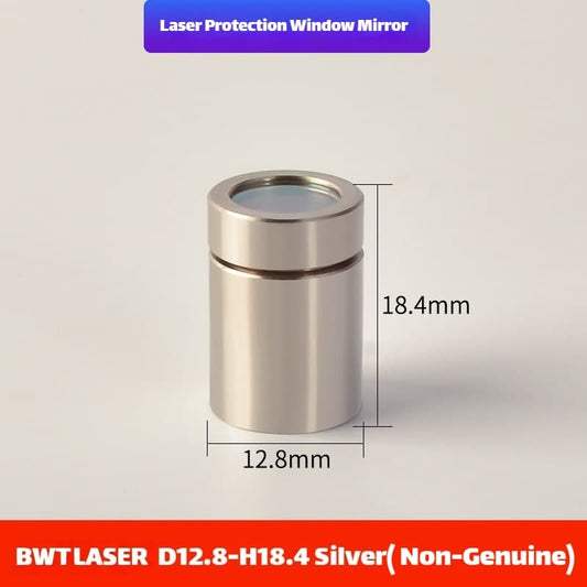 Link Metal CNC BWT QBH Protective Cap D12.8-H18.4 Silver Compatible for Fiber Laser Source