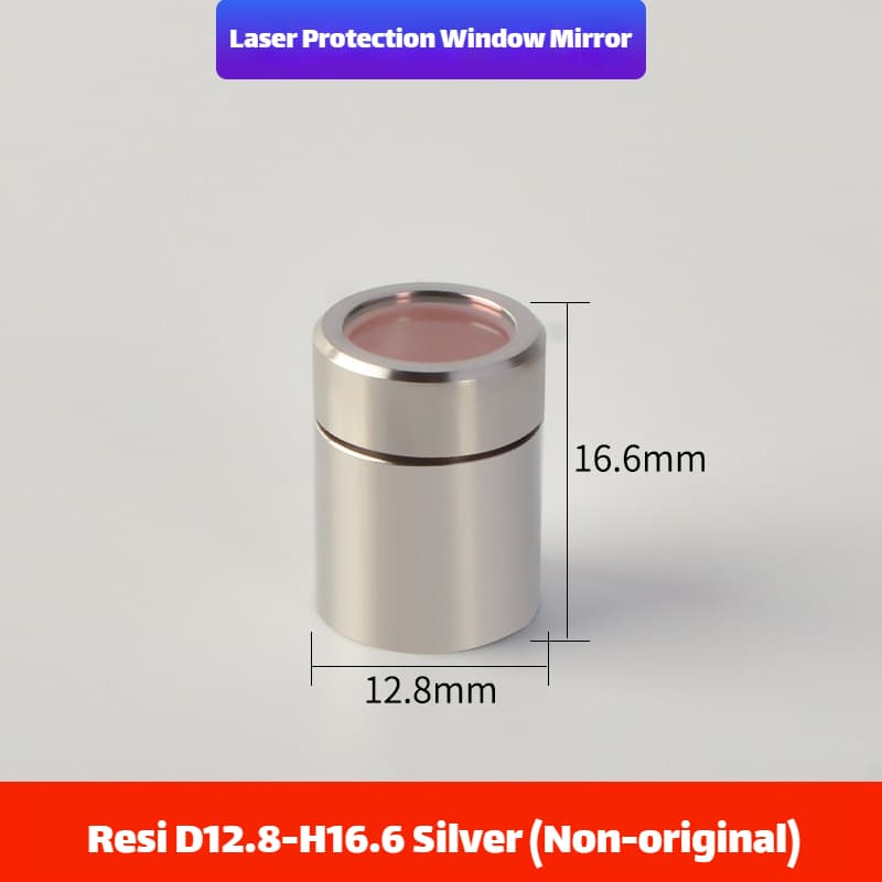 Link Metal CNC Hotc QBH Protective Cap D12.8-H16.6 Silver Compatible for Fiber Laser Source