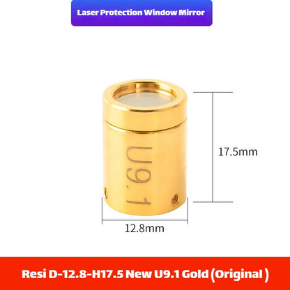 Link Metal CNC Hotc QBH Protective Cap D12.8-H17.5 Gold Original for Fiber Laser Source
