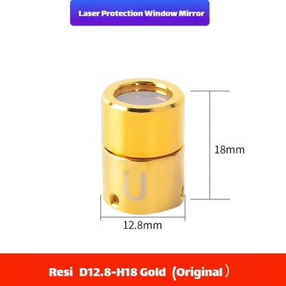 Link Metal CNC Hotc QBH Protective Cap D12.8-H18 Gold Original for Fiber Laser Source