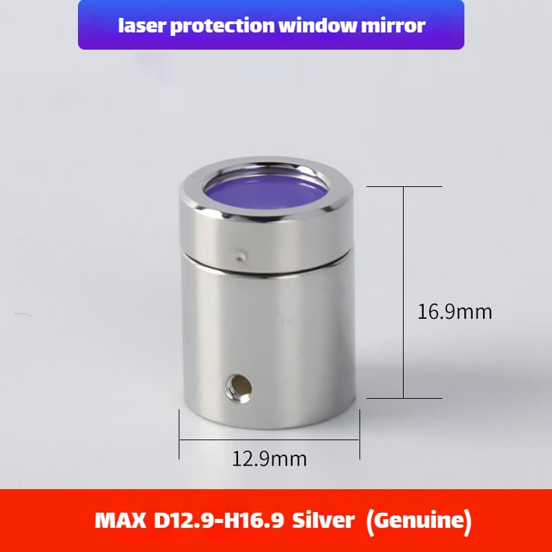 Link Metal CNC Maxphotonics QBH Protective Cap D12.9-H16.9 Silver Original for Fiber Laser Source