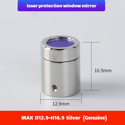 Link Metal CNC Maxphotonics QBH Protective Cap D12.9-H16.9 Silver Original for Fiber Laser Source