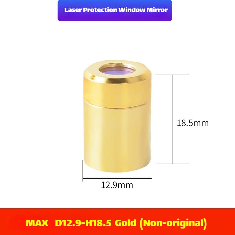 Link Metal CNC Maxphotonics QBH Protective Cap D12.9-H18.5 Gold Compatible for Fiber Laser Source