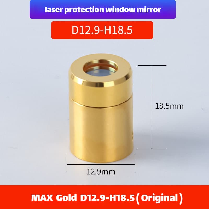 Link Metal CNC Maxphotonics QBH Protective Cap D12.9-H18.5 Gold Original for Fiber Laser Source