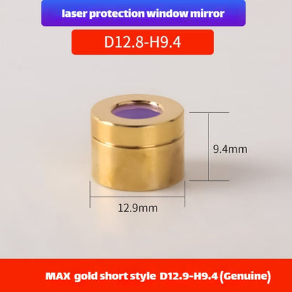 Link Metal CNC Maxphotonics QBH Protective Cap D12.9-H9.4 Gold Original for Fiber Laser Source