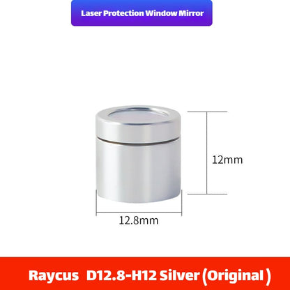 Link Metal CNC Raycus QBH Protective Cap D12.8-H12 Silver Original for Fiber Laser Source