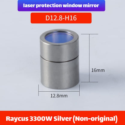 Link Metal CNC Raycus QBH Protective Cap D12.8-H16 3300W Silver Compatible for Fiber Laser Source