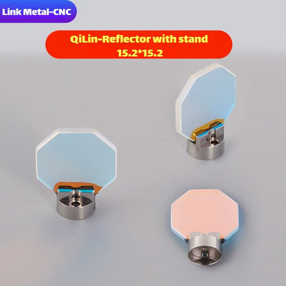 Link Metal CNC 15.2×15.2×1.6mm Reflective Lens with Bracket for Qilin Welding Torch