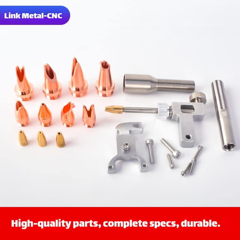 Link Metal CNC Qilin Welding Torch Parts Complete Package Display