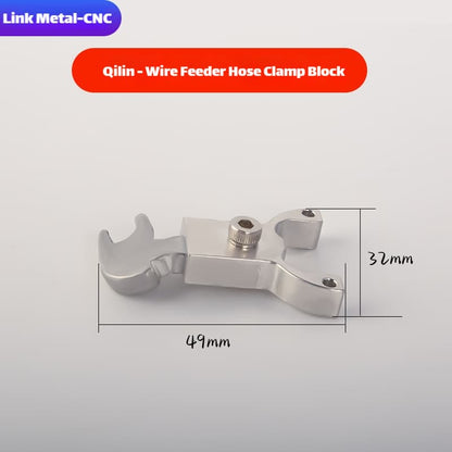 Link Metal CNC Wire Feed Hose Clamp Block for Qilin Welding Torch