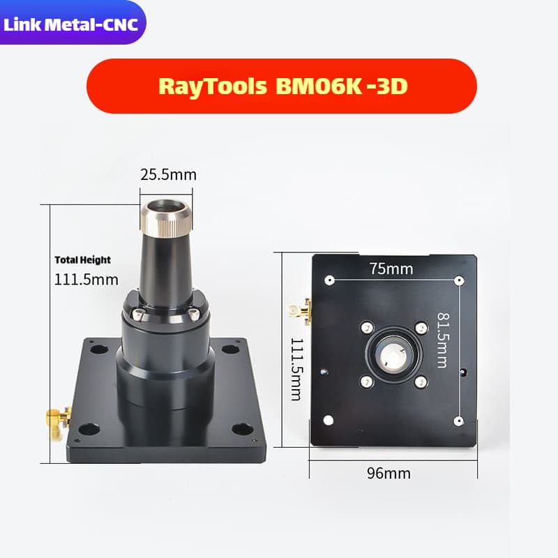 Link Metal CNC RayTools Nozzle Connector & Capacitive Height Sensor for BM06K/BS06K Fiber Laser Cutting Heads