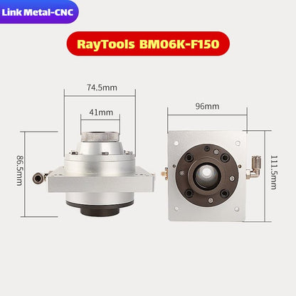 Link Metal CNC RayTools Nozzle Connector & Capacitive Height Sensor for BM06K-F150 Fiber Laser Cutting Heads