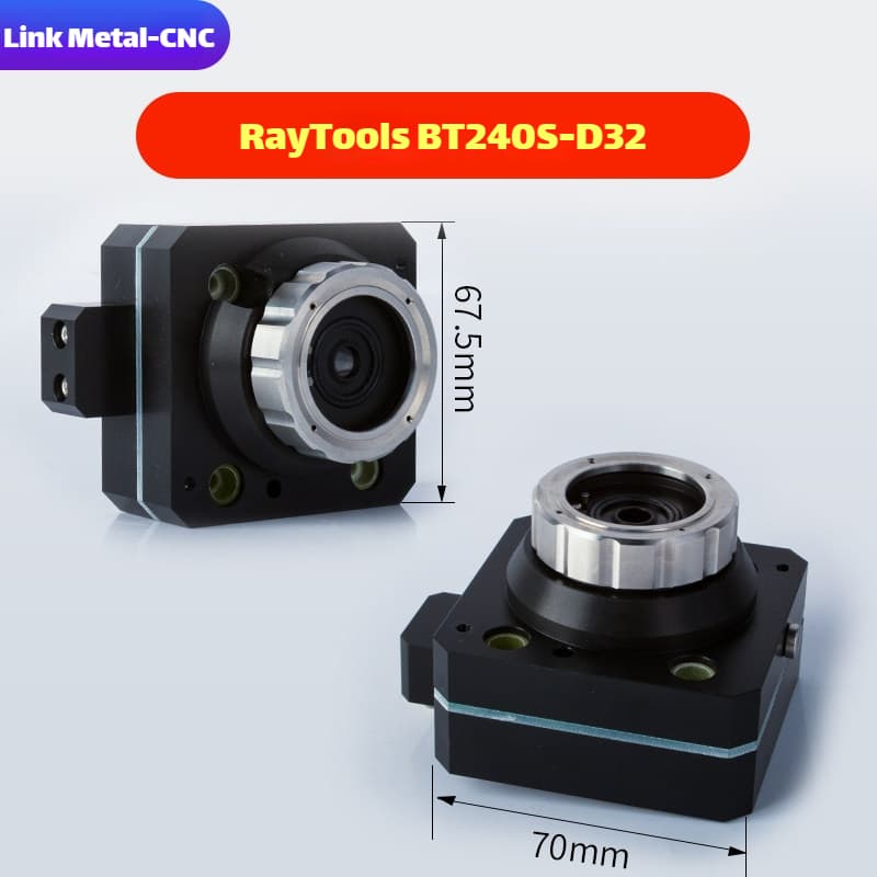 Link Metal CNC RayTools Nozzle Connector & Capacitive Height Sensor for BT240S-D32 Fiber Laser Cutting Heads