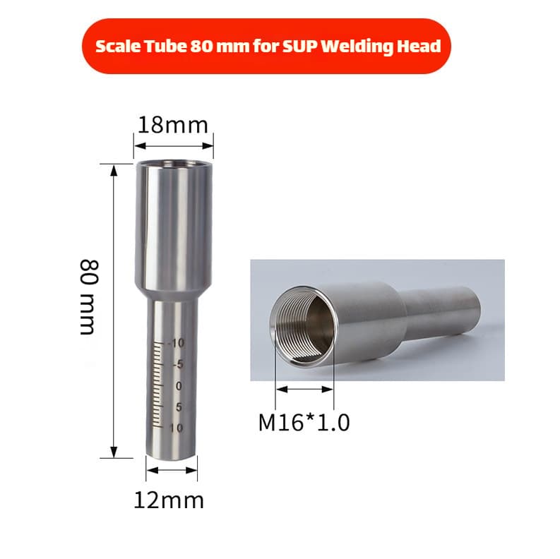 Link Metal CNC Scale Tube For Chaoqiang Weiye Laser Welding Torch M16×H80