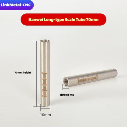 Link Metal CNC Scale Tube For Hanwei Laser Welding Torch M8×H70