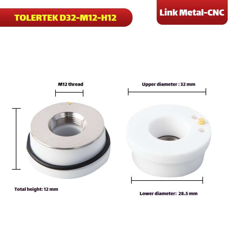 Link Metal CNC D32-M12-H12 Ceramic Ring for Tolertek Cutting Heads
