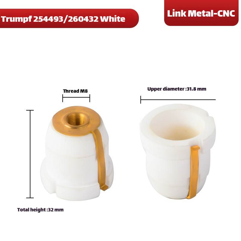 Link Metal CNC M8-D31.8-H32 Ceramic Ring for Trumpf Cutting Heads