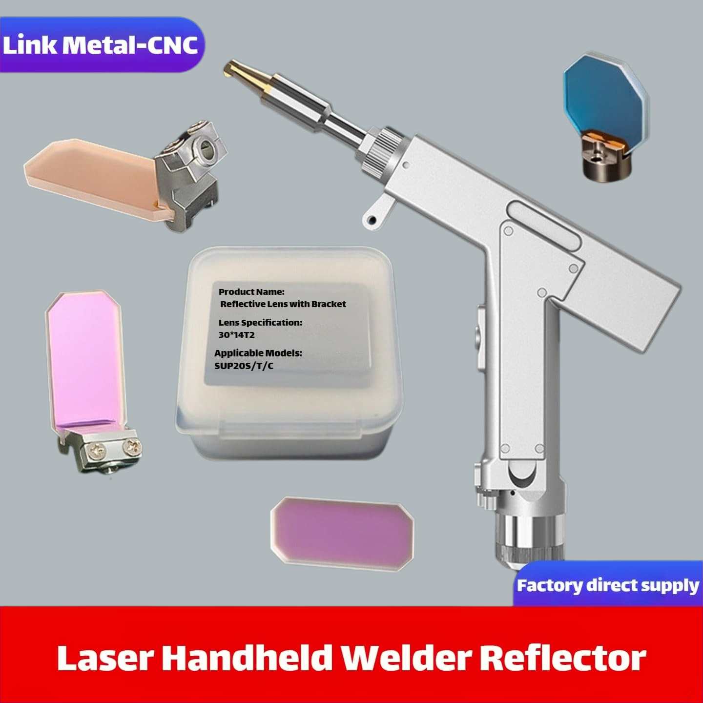 Link Metal CNC Welding Reflective Mirror Detail Display