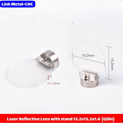 Link Metal CNC 15.2×15.2×1.6mm QILIN with Bracket Reflective Mirror