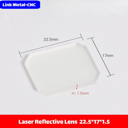 Link Metal CNC 22.5×17×1.5mm Reflective Mirror for Welding Torch