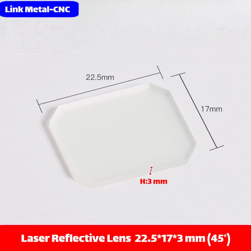 Link Metal CNC 22.5×17×3mm (45°) Reflective Mirror for Welding Torch