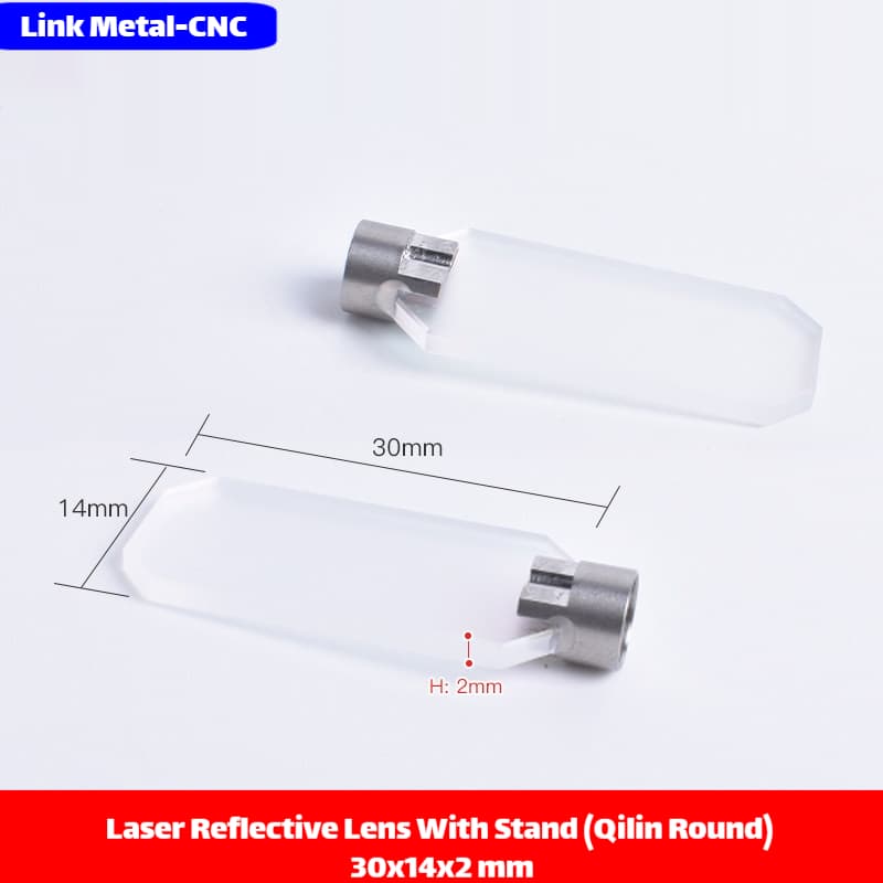 Link Metal CNC 30×14×2mm QILIN Round with Bracket Reflective Mirror