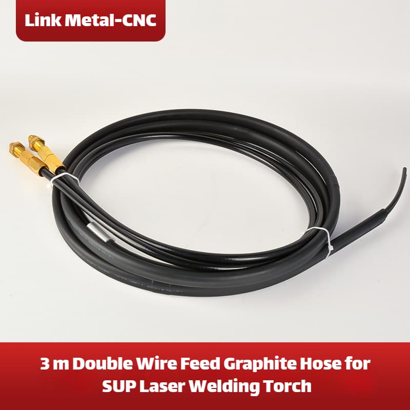 Link Metal CNC For Chaoqiang Weiye Dual Wire Feed Graphite Hose 3m