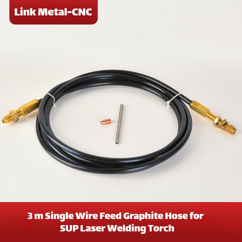 Link Metal CNC For Chaoqiang Weiye Single Wire Feed Graphite Hose 3m