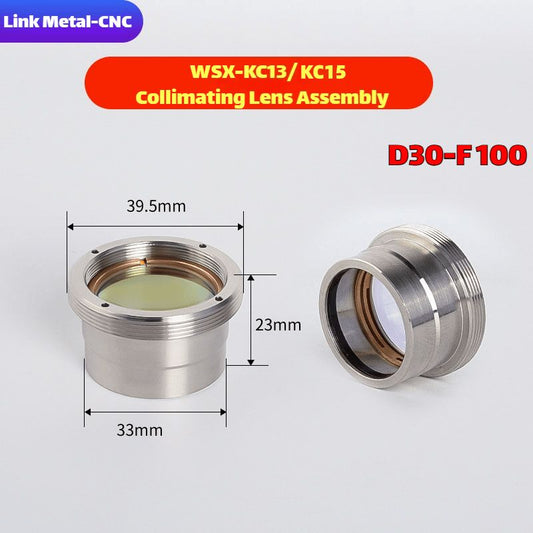 Link Metal CNC WSX Collimating Lens Assembly for KC13/KC15 D30-F100 Fiber Laser Cutting Heads